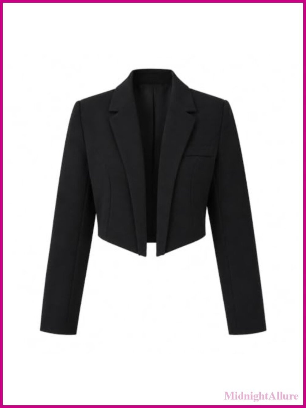 Avanova Women Cropped Blazer Jacket Business Casual Slim Fit